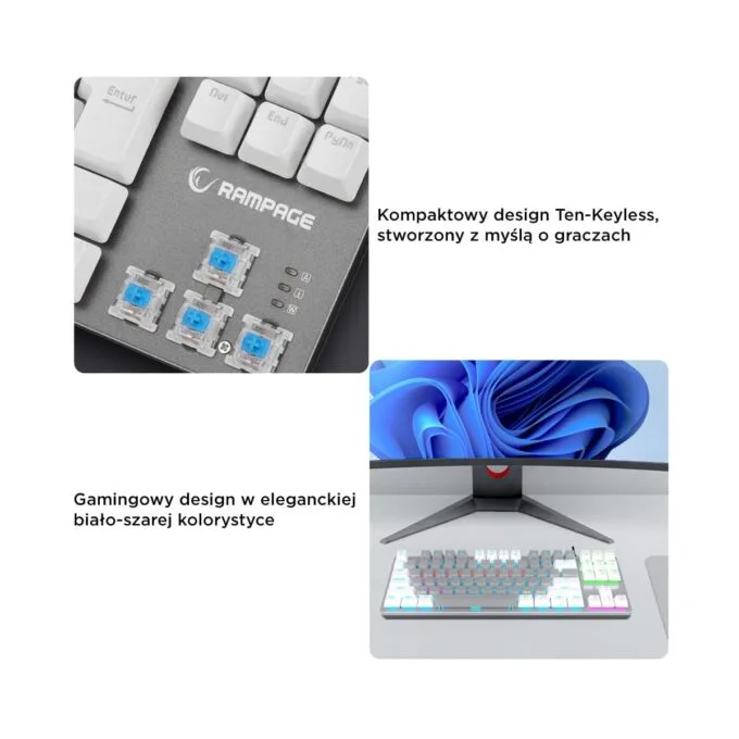 Rampage Snug RGB KRGD Blue grey and white — image 9