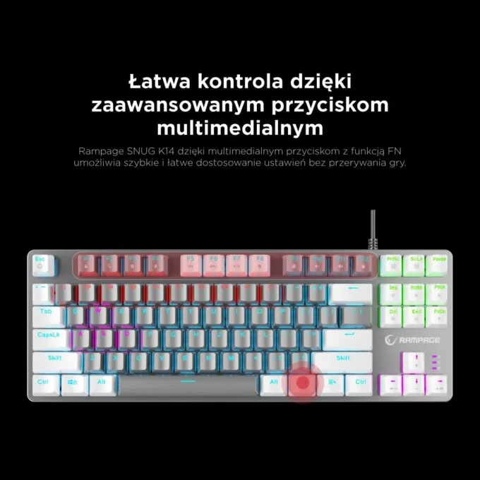 Rampage Snug RGB KRGD Red grey and white — image 11