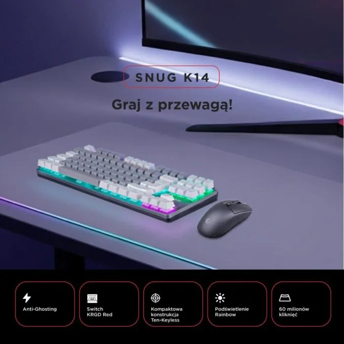 Rampage Snug RGB KRGD Red grey and white — image 6