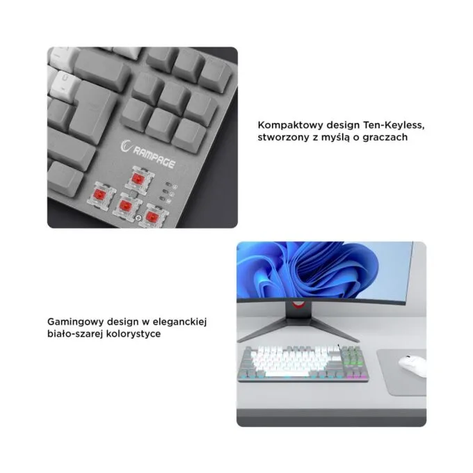 Rampage Snug RGB KRGD Red white and grey — image 9