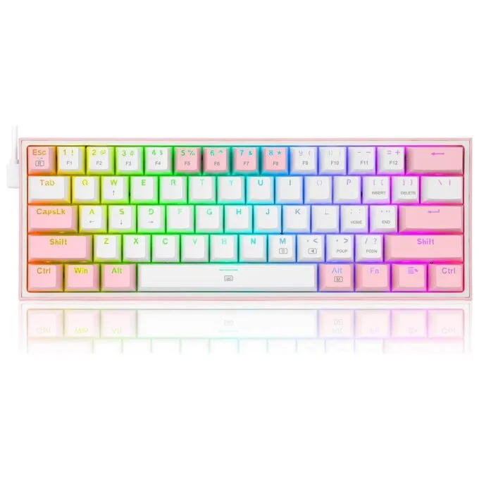 Redragon K617 Fizz RGB white/pink — image 1