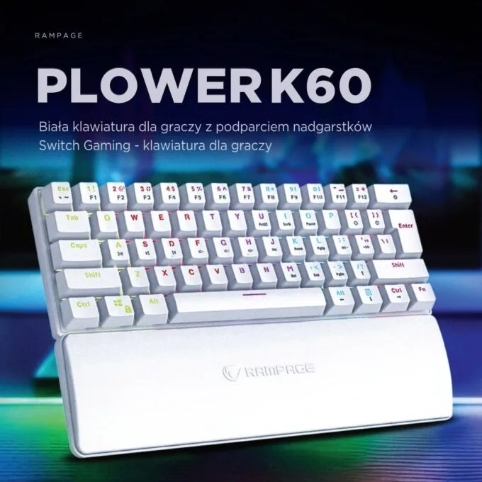 Rampage POWERRK60 Blue Switch White — image 3