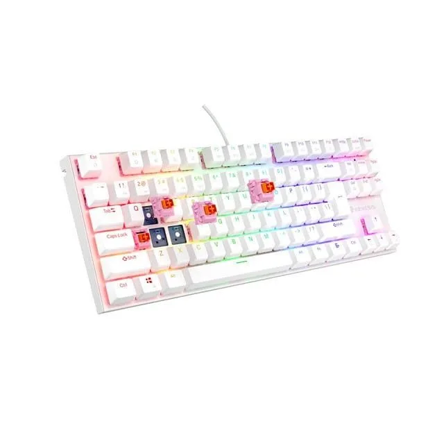 Genesis Thor 303 TKL RGB white Outemu Peach Silent — image 3
