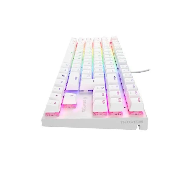 Genesis Thor 303 TKL RGB white Outemu Peach Silent — image 8