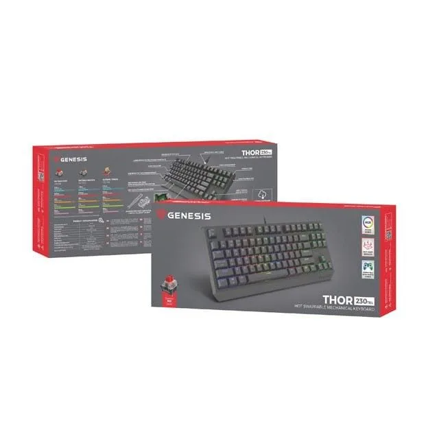 Genesis Thor 230 TKL black RGB Outem Red — image 16