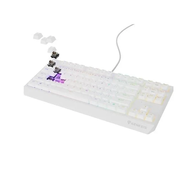 Genesis Thor 230 TKL white RGB Outem Brown — image 3