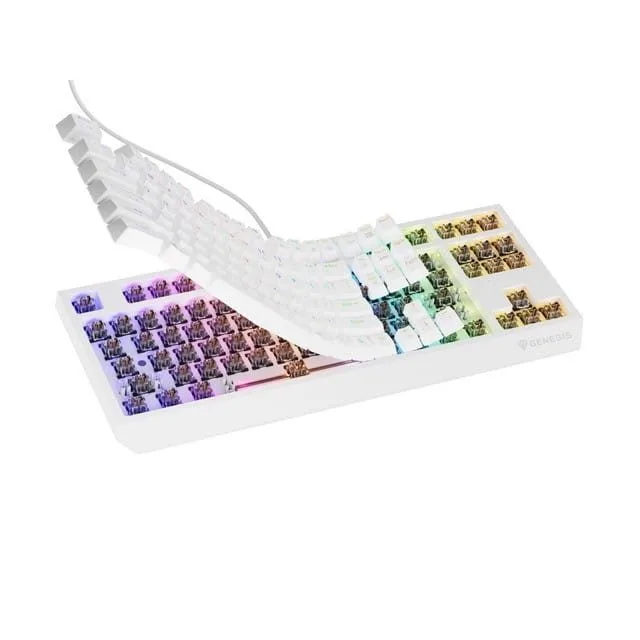 Genesis Thor 230 TKL white RGB Outem Brown — image 5