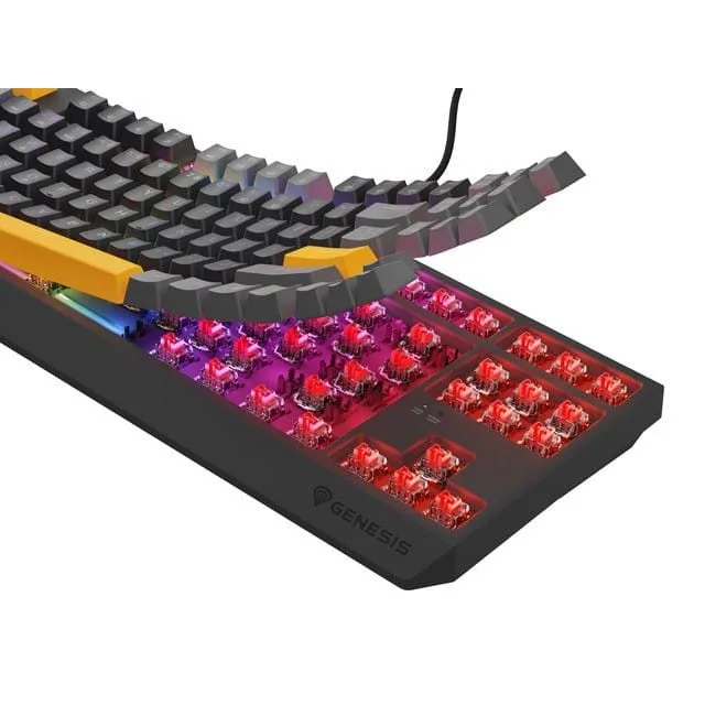 Genesis Thor 230 TKL Anchor Gray Positive RGB Outem Red — image 15