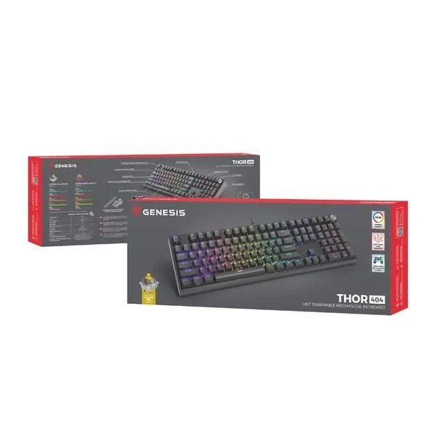 Genesis Thor 404 Black RGB Gateron Yellow Pro — image 9