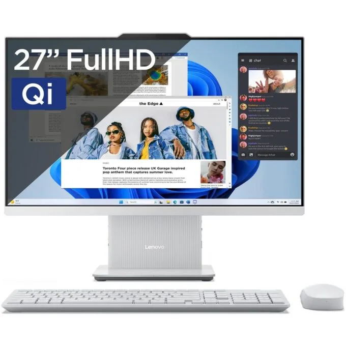 Lenovo IdeaCentre AIO 3 27 - Core i7-13620H | 27''-FHD-99% sRGB | 16GB | 1TB | Induction | Win11Home | Cloud Grey — image 1