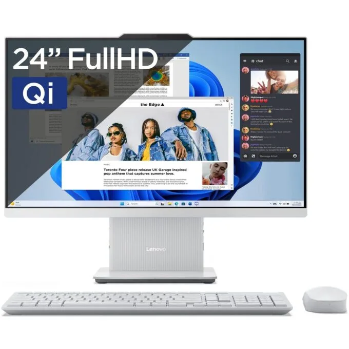 Lenovo IdeaCentre AIO 3 24 - Core i5-13420H | 23.8''-FHD-99% sRGB | 16GB | 1TB | Induction | Win11Home | Cloud Grey — image 1