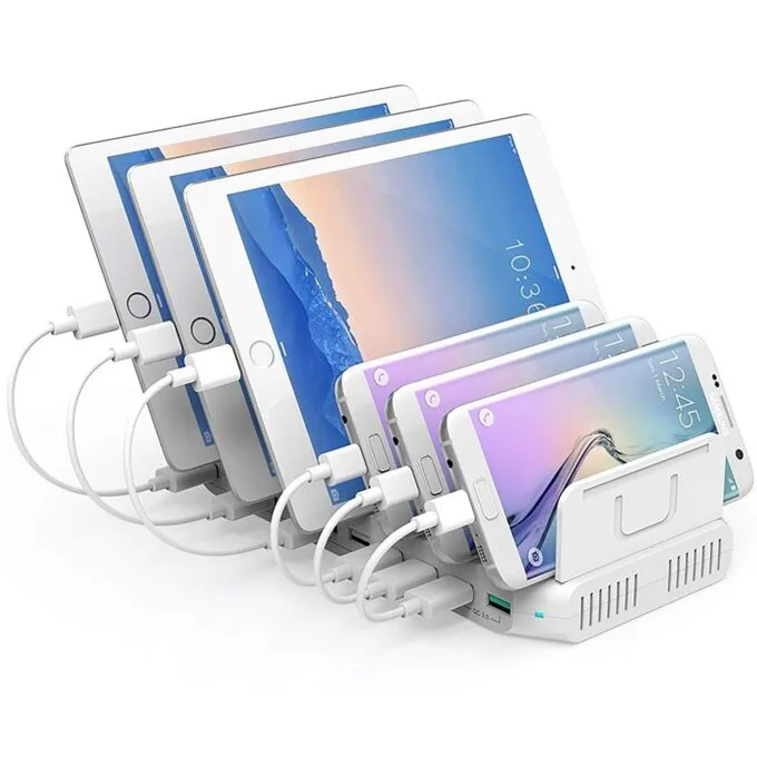 Unitek Charge Station 10x USB White — image 1