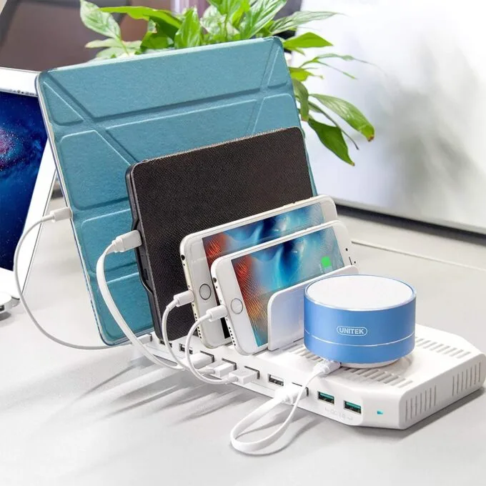 Unitek Charge Station 10x USB White — image 3