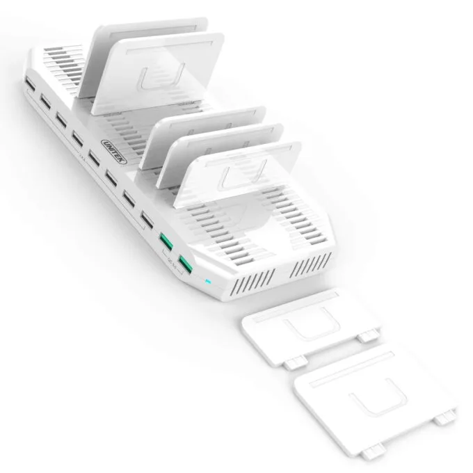 Unitek Charge Station 10x USB White — image 5
