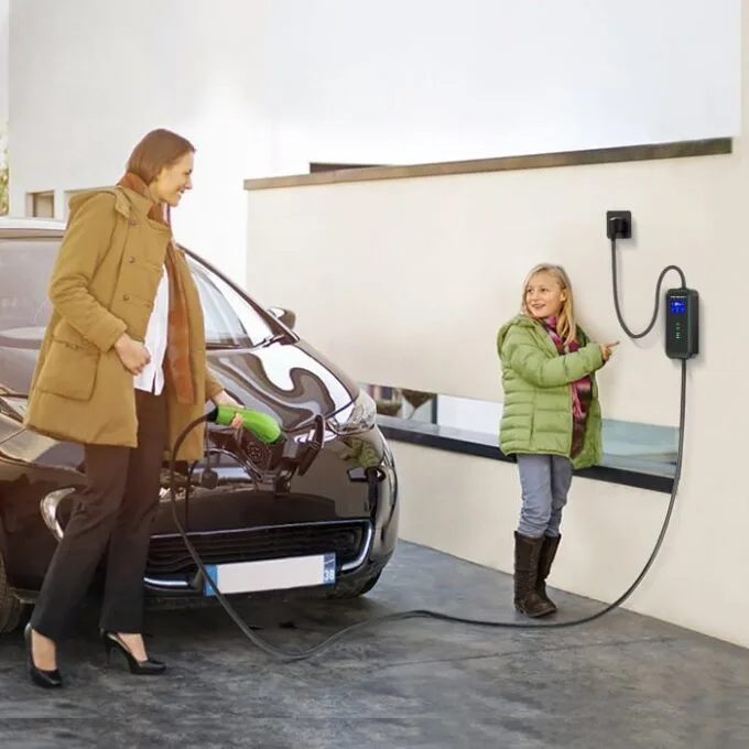 Qoltec Mobilna ładowarka do samochodów EV 2 w 1 typ2 | 3.5kW | 230V — image 7