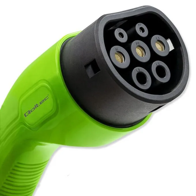 Qoltec Mobile charger for EV electric car with 2 in1 control Type2 | 3.5kW | 230V | LCD | Portable | Wallbox | 5m — image 2