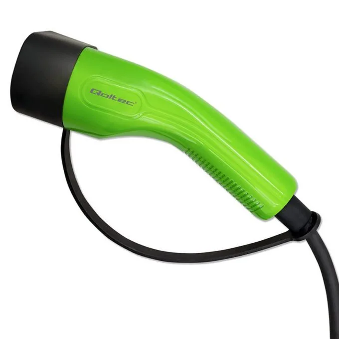 Qoltec Mobile charger for EV electric car with 2 in1 control Type2 | 3.5kW | 230V | LCD | Portable | Wallbox | 5m — image 3