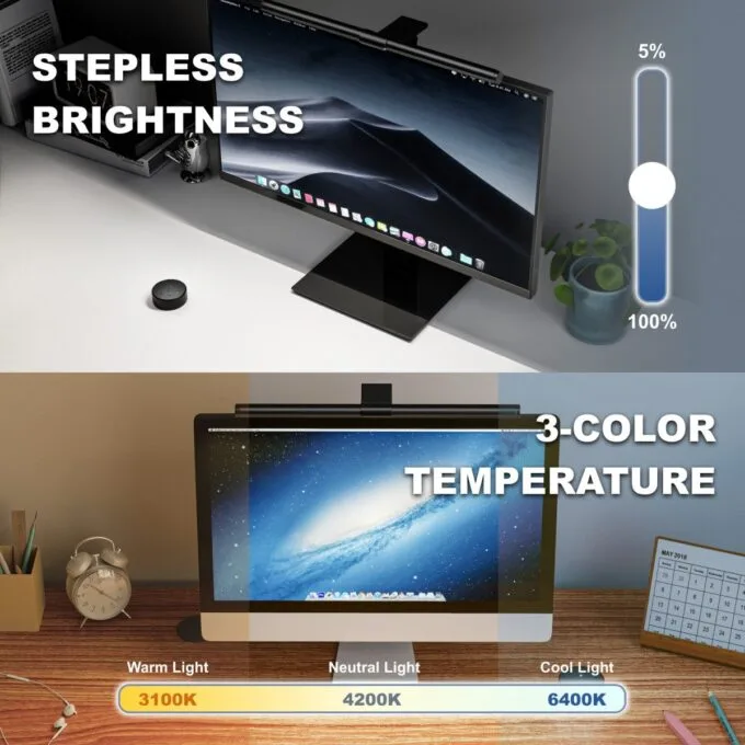 Lumivida Monitor Light Bar with Backlighting & Wireless Remote Control LDL16-6 — image 2