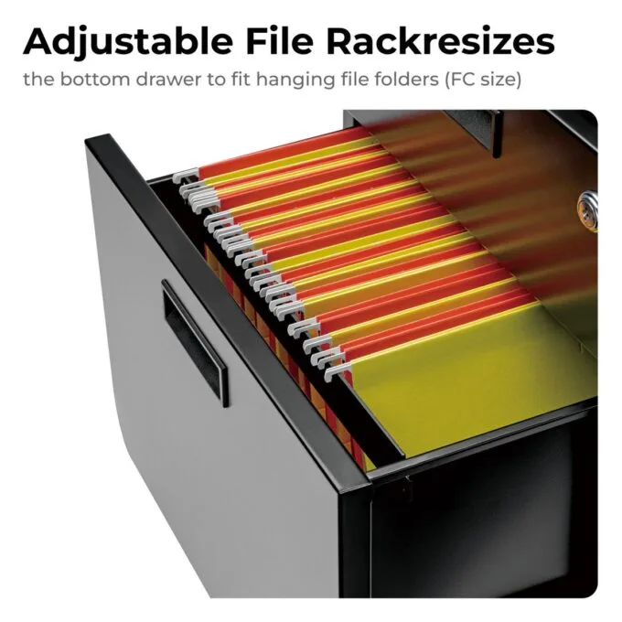 Lumivida File Cabinet Mobile with 2 Lockable Drawers CAB03-1 — image 4