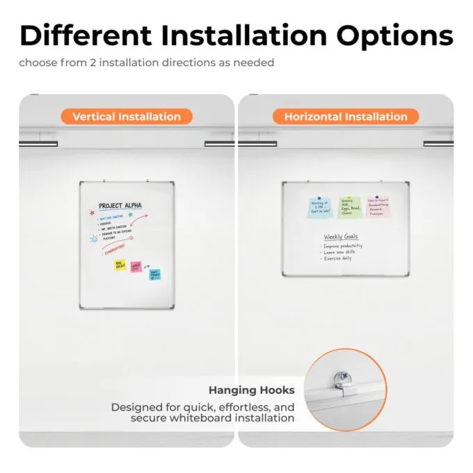 Lumivida Whiteboard Magnetic Dry-Erase Wall-Mounted Medium WB02-2 — image 5