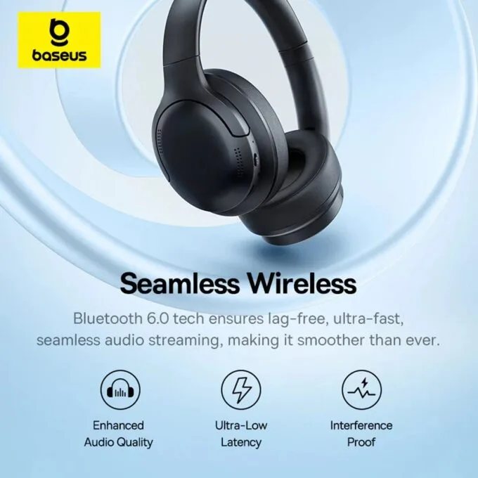 Baseus Headphones Over Ear Bass BH1 Lite Black — image 3