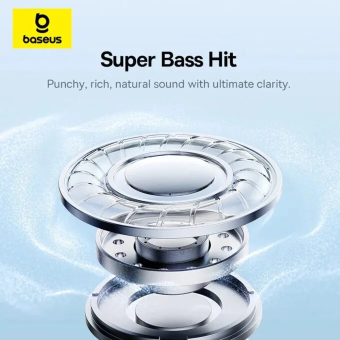 Baseus Headphones Over Ear Bass BH1 Lite White — image 9