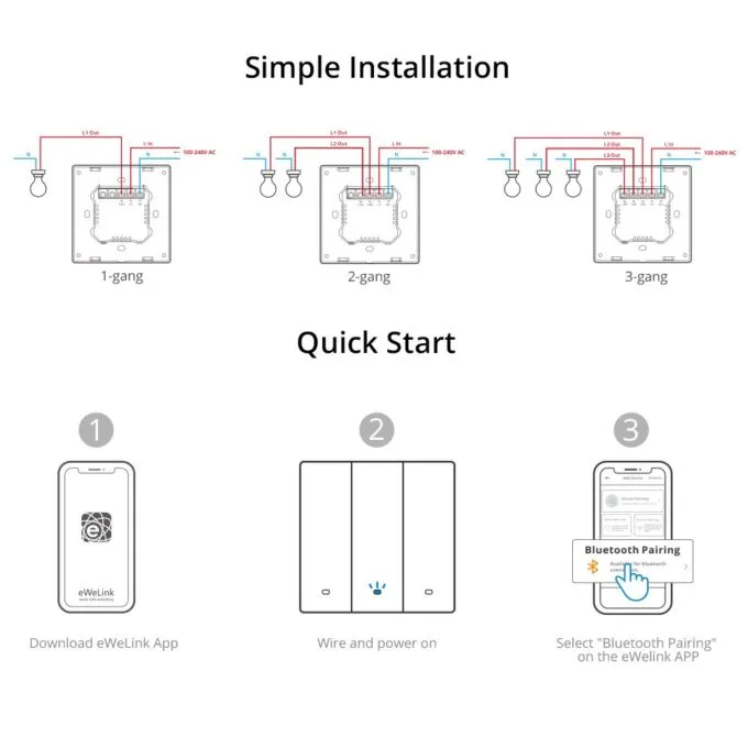 Sonoff M5UK2C WiFi Smart Wall Mechanical Switch 2-Button Grey — image 12