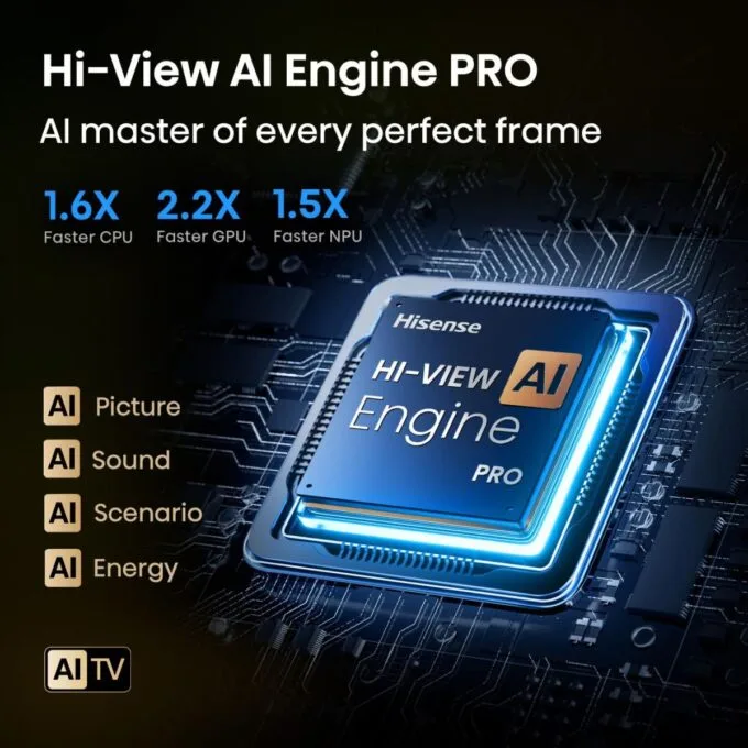 Hisense 55U7Q PRO 55'' 4K Smart QLED MINI LED 165hz TV — image 2