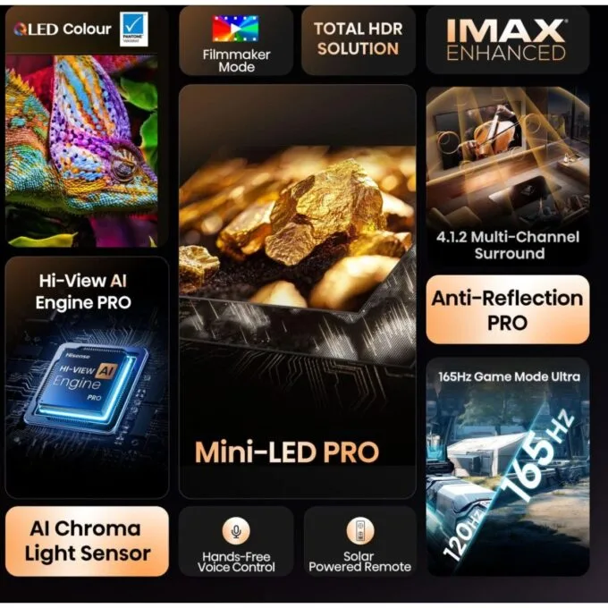 Hisense 65U8Q 65'' 4K Smart QLED MINI LED 120hz Gaming TV — image 21