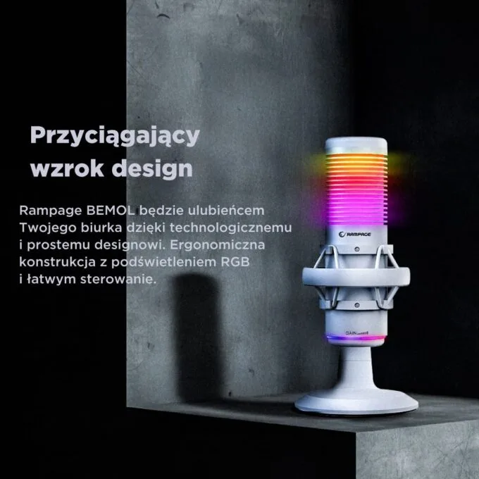 Rampage Bemol RGB USB-C biały — image 11
