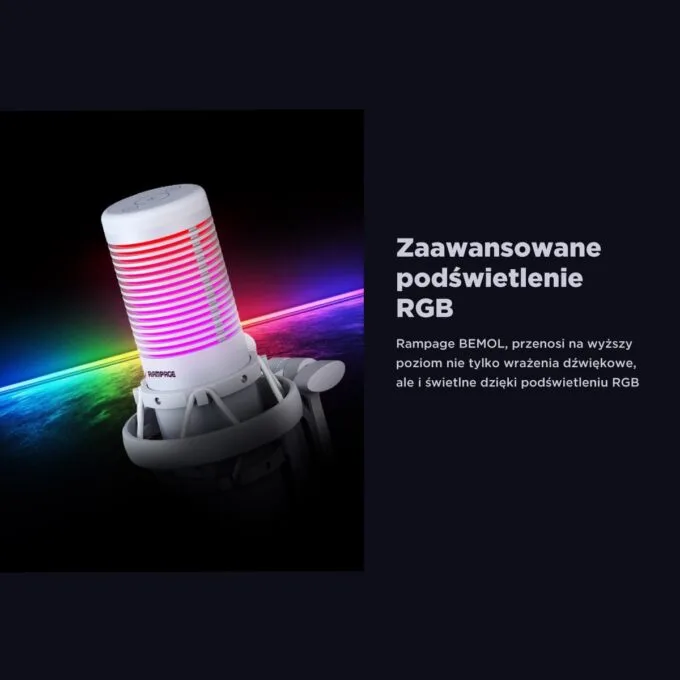 Rampage Bemol RGB USB-C biały — image 9
