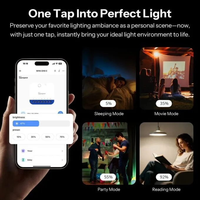 Sonoff Smart Dimmer Wall Switch With Matter MINI-DIM-E — image 7
