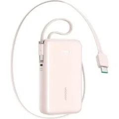 Joyroom JR-PR2L 10000 mAh 35W with integrated USB-C pink cable