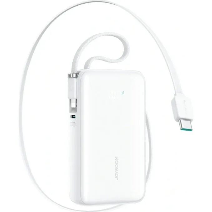Joyroom JR-PR2L 10000 mAh 35W with integrated USB-C Lightning white cable — image 1