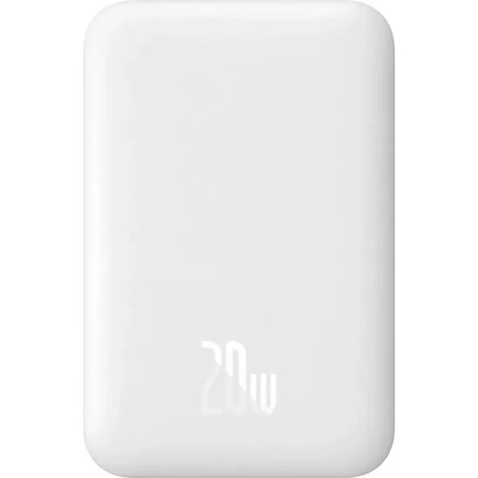 Baseus Airpow 6000 mAh 20W magnetic with Baseus Simple white cable — image 1
