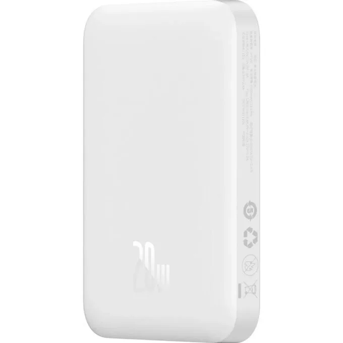 Baseus Airpow 6000 mAh 20W magnetic with Baseus Simple white cable — image 3