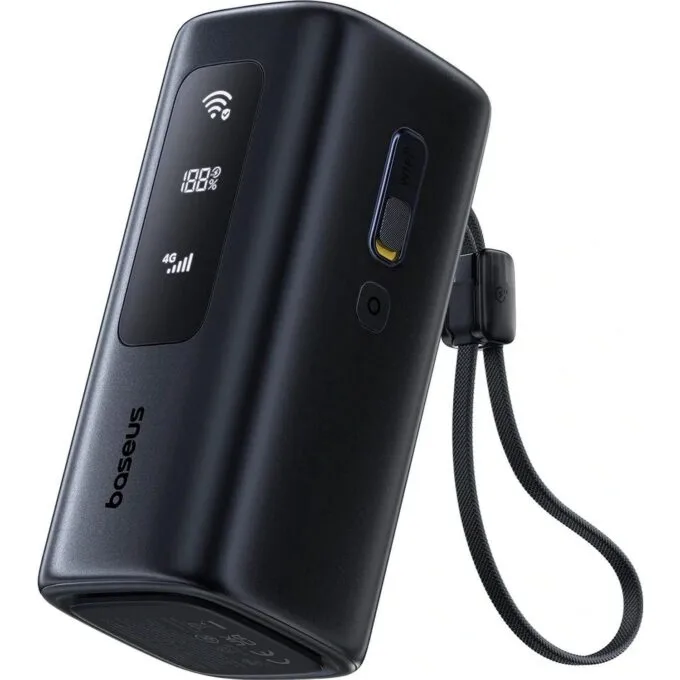 Baseus EnerGeek GX11 MiFi 20000 mAh 67W with Wi-Fi function black — image 1