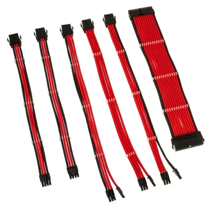 Kolink Core Adept Braided Cable Extension Kit - Red — image 2