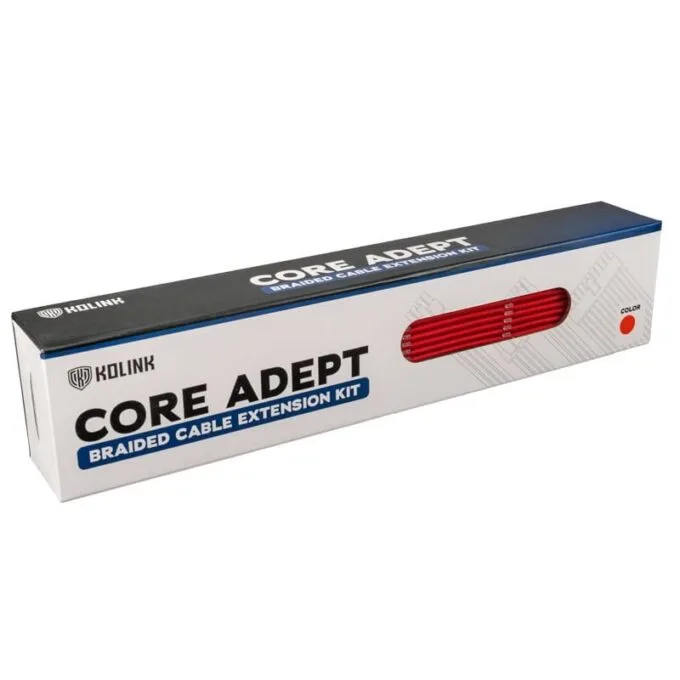 Kolink Core Adept Braided Cable Extension Kit - Red — image 4