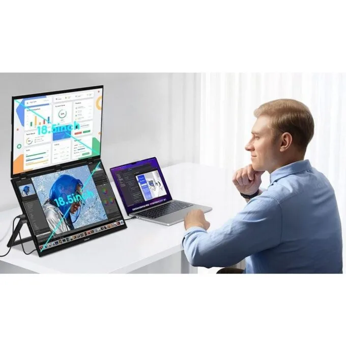 ZEUSLAP Z18W - 120Hz Full HD | IPS | 2x18.5" — image 2