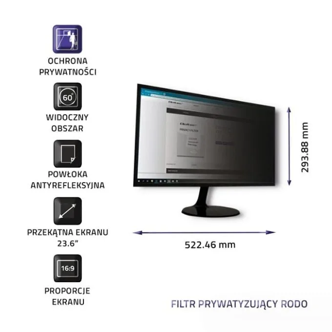 Qoltec 23.6' (16:9) GDPR — image 4