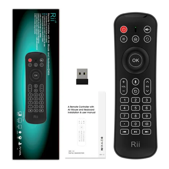 Rii Remote Control with Wireless Keyboard 2.4GHz, AirMouse & Microphone MX6 — image 6