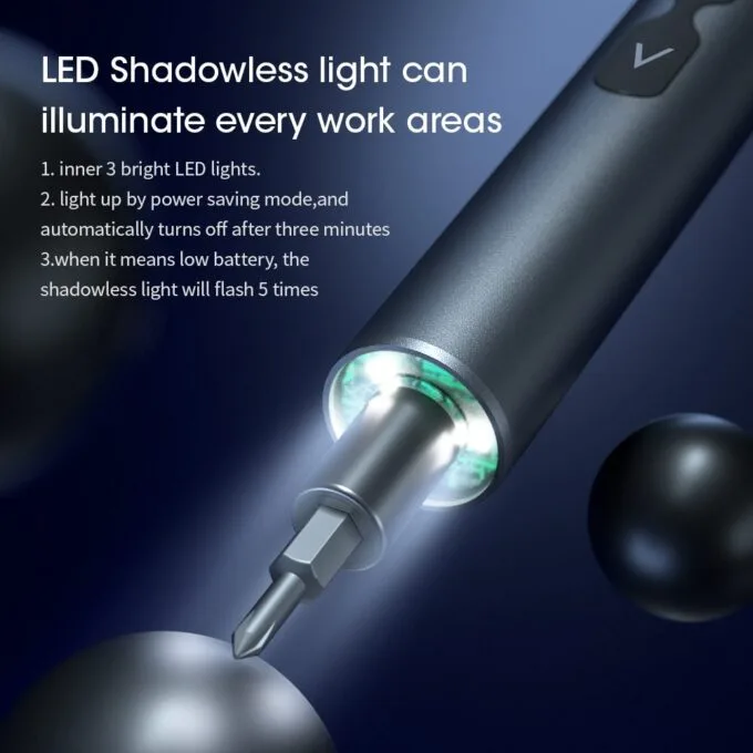 Noyafa Screwdriver Pen Cordless Electric Precision Tool with 24 Magnetic Bits and LED NF-N30 — image 6
