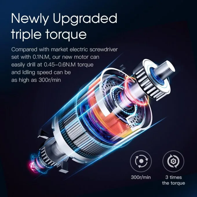 Noyafa Screwdriver Pen Cordless Electric Precision Tool with 24 Magnetic Bits and LED NF-N30 — image 4