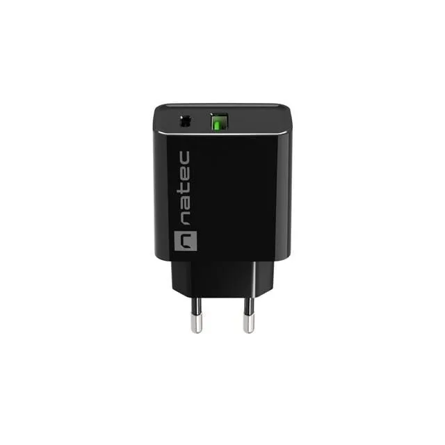 Natec Ribera 20W USB-A USB-C black — image 4