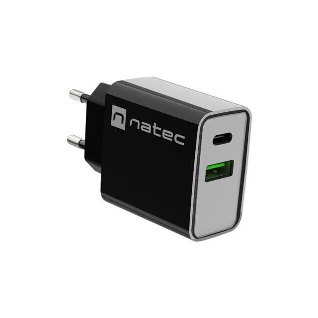 Natec Ribera 20W USB-A USB-C black — image 6