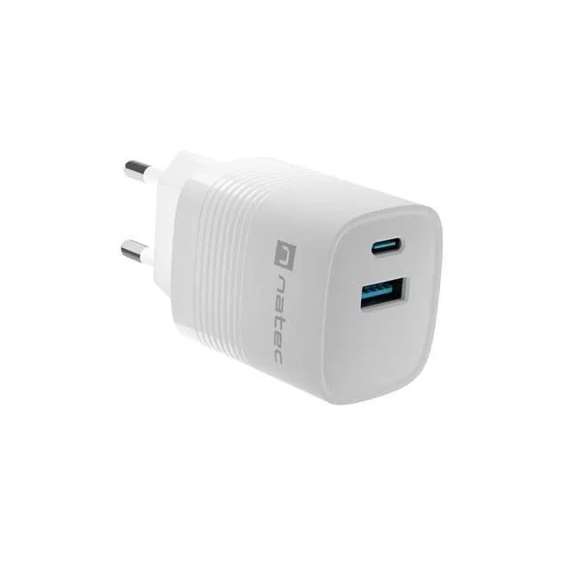 Natec Ribera GAN 30W USB-A USB-C white — image 4