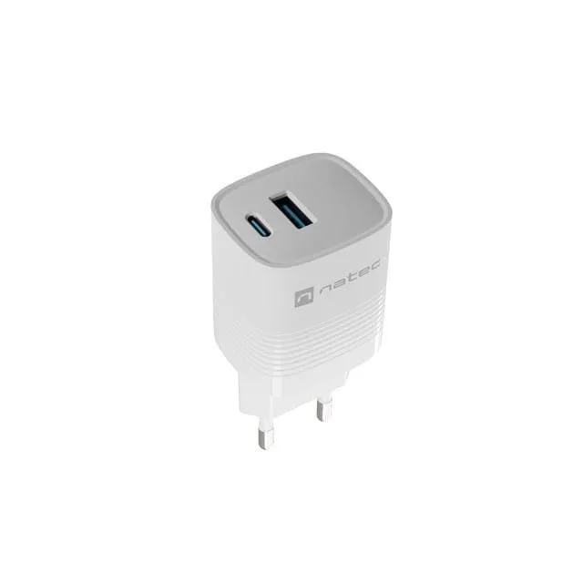 Natec Ribera GAN 30W USB-A USB-C white — image 8