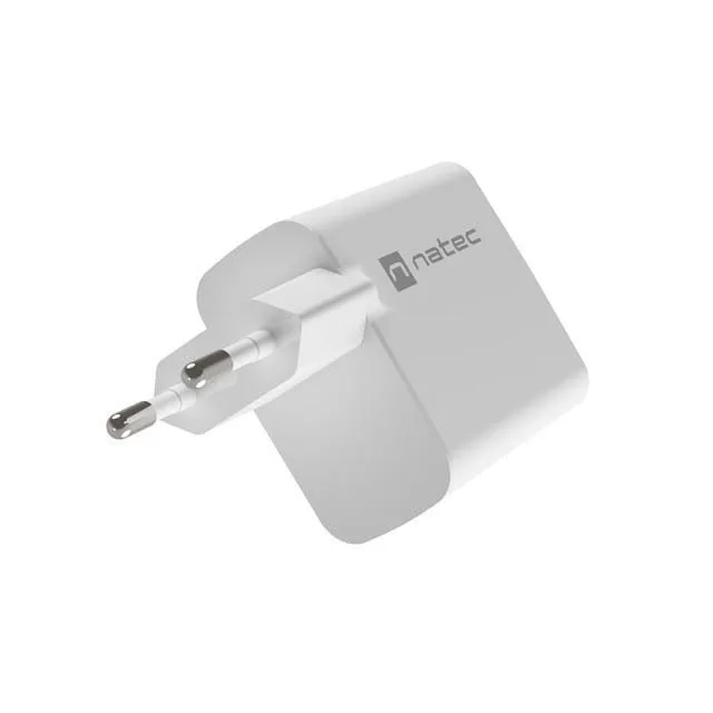 Natec Ribera GAN 45W USB-A USB-C white — image 2