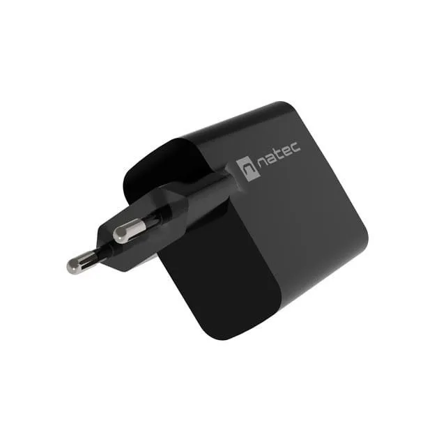 Natec Ribera GAN 45W USB-A USB-C black — image 2